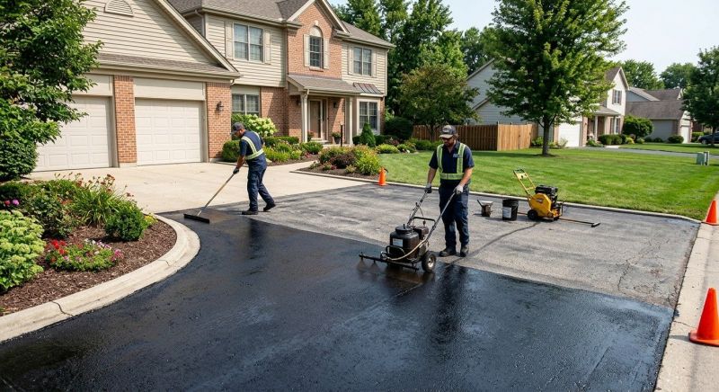 Blacktop Driveway Sealing in San Antonio, TX