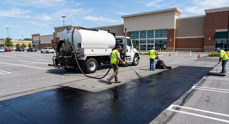 Church Parking Lot Sealcoating in Greenville, SC
