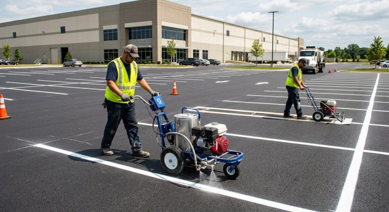 Parking Lot Painting in Lawrenceville, GA
